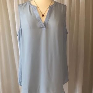 Adrianna Papell Light Blue Blouse L